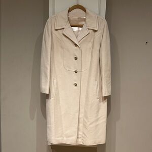 Vintage 1950’s FISHELLE Cashmere Mink Elegant Cream Women's Coat